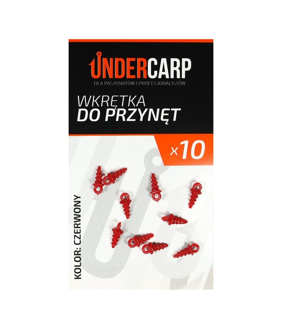 Undercarp wkrętka do przynęt – czerwona