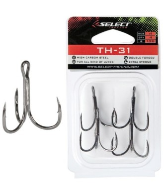 Select Kotwice Treble Hook TH-31 nr.1 szt.4 stal wysokowęglowa