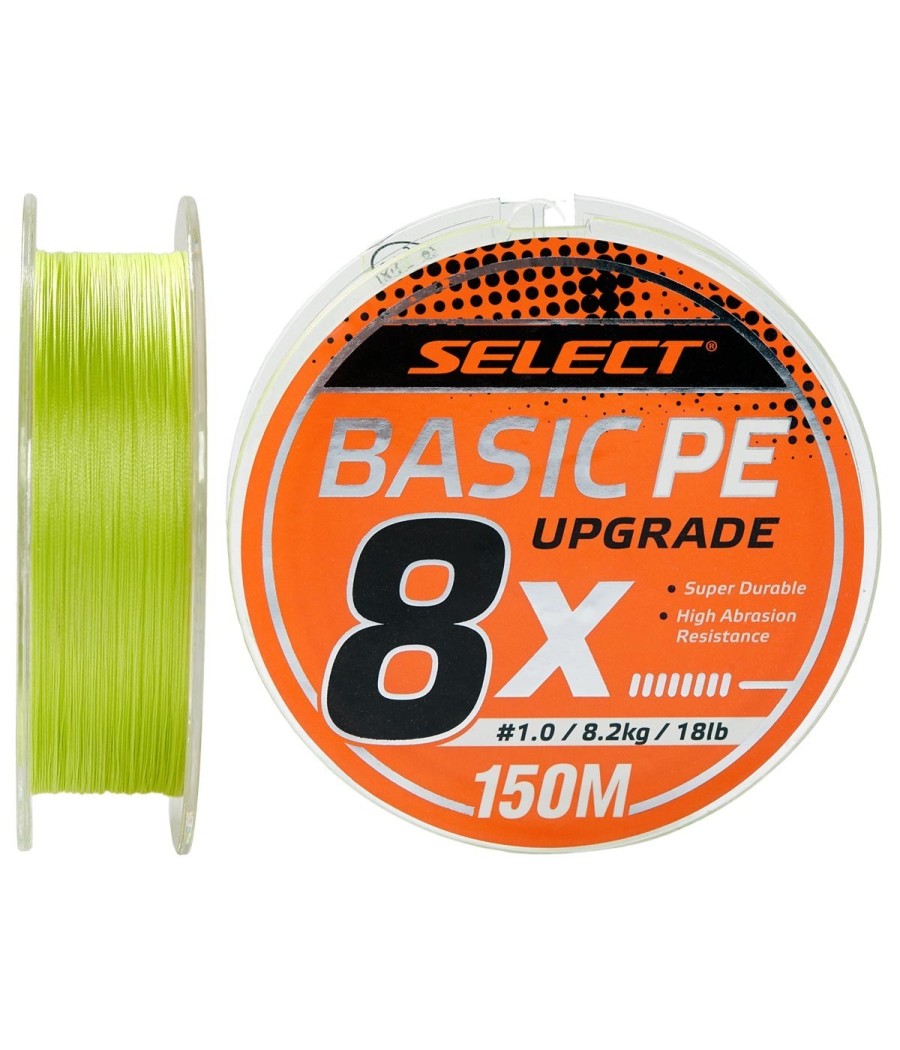 kaper sklep Select Plecionka Basic PE 8X 22lb 150m Light Green 0,18mm Spinning