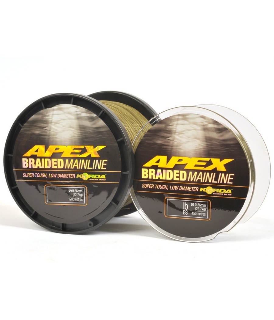 kapers klep Korda Apex Braided Mainline 30lb 0,23mm 1200m