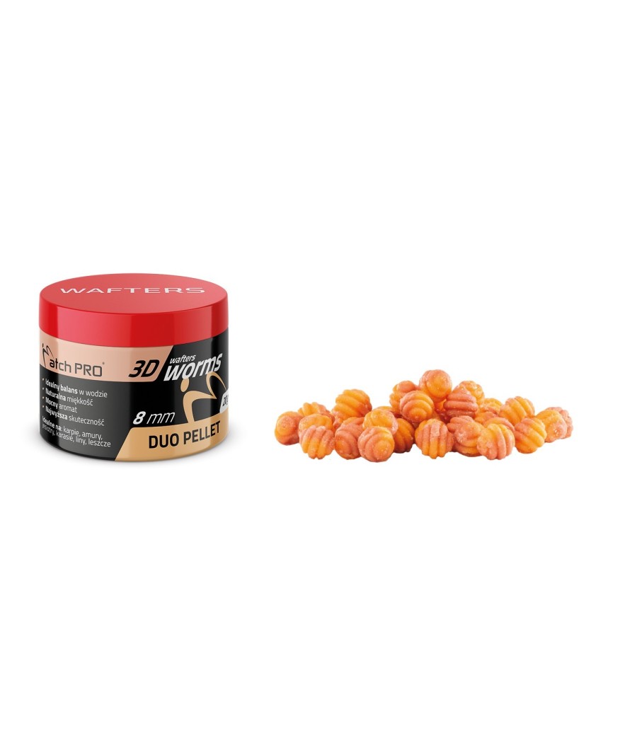 MatchPro 3D WORMS WAFTERS DUO PELLET 8mm 20g