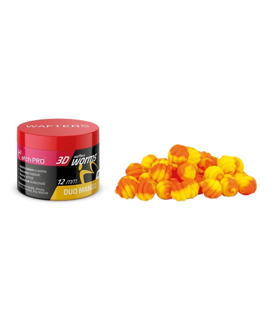 kaper sklep MatchPro 3D WORMS WAFTERS DUO Mango 12mm 20g