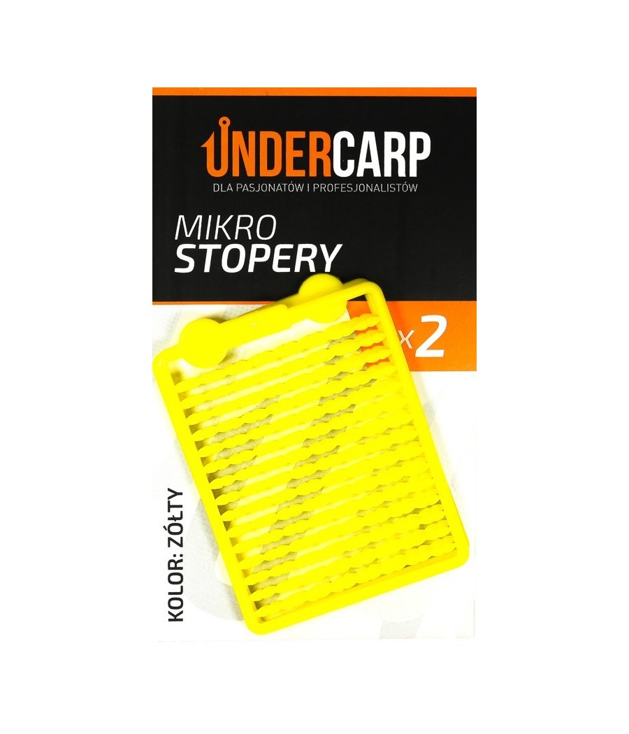 Undercarp mikro stopery – żółte