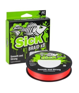 Berkley Plecionka Sick Braid x8 0.06mm 12lb 150m Red