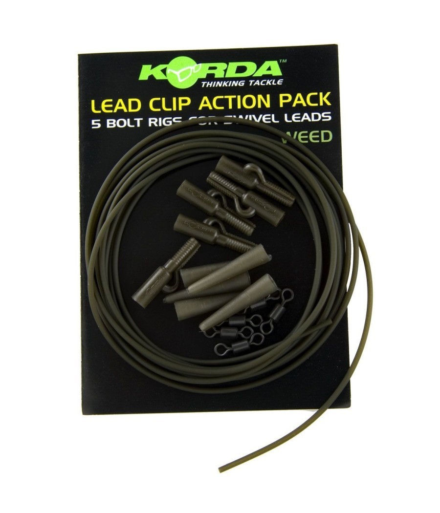 KORDA Lead Clip Action Pack - Weed -zestaw klipsów