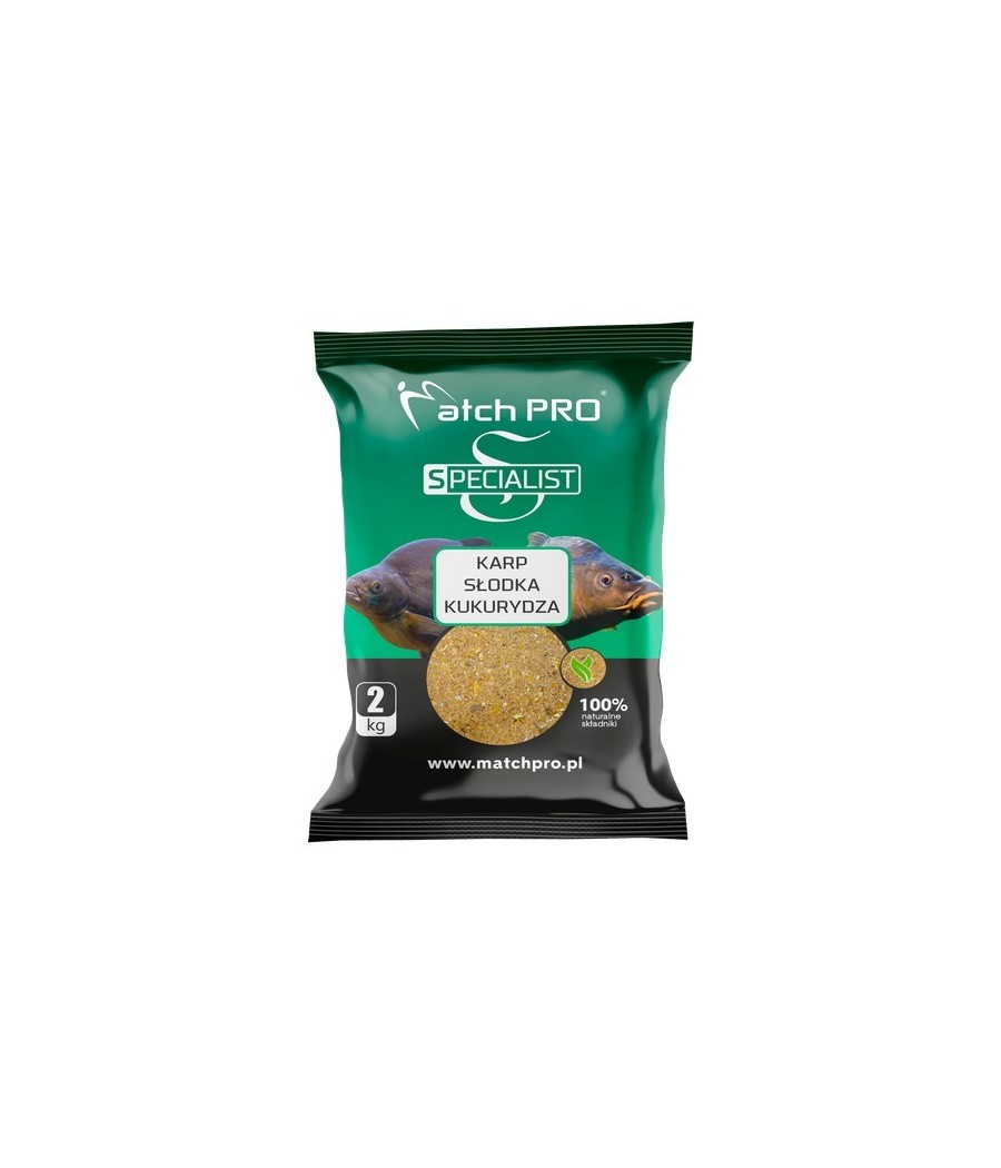 kaper sklep MatchPro Zanęta Specialist Karp Słodka Kukurydza 2kg Nowy smak