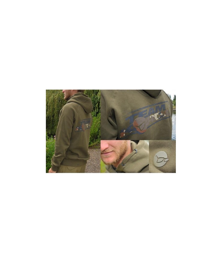kaper sklep Korda Bluza z kapturem Kore TK Hoodie  Dark Olive roz.xxl