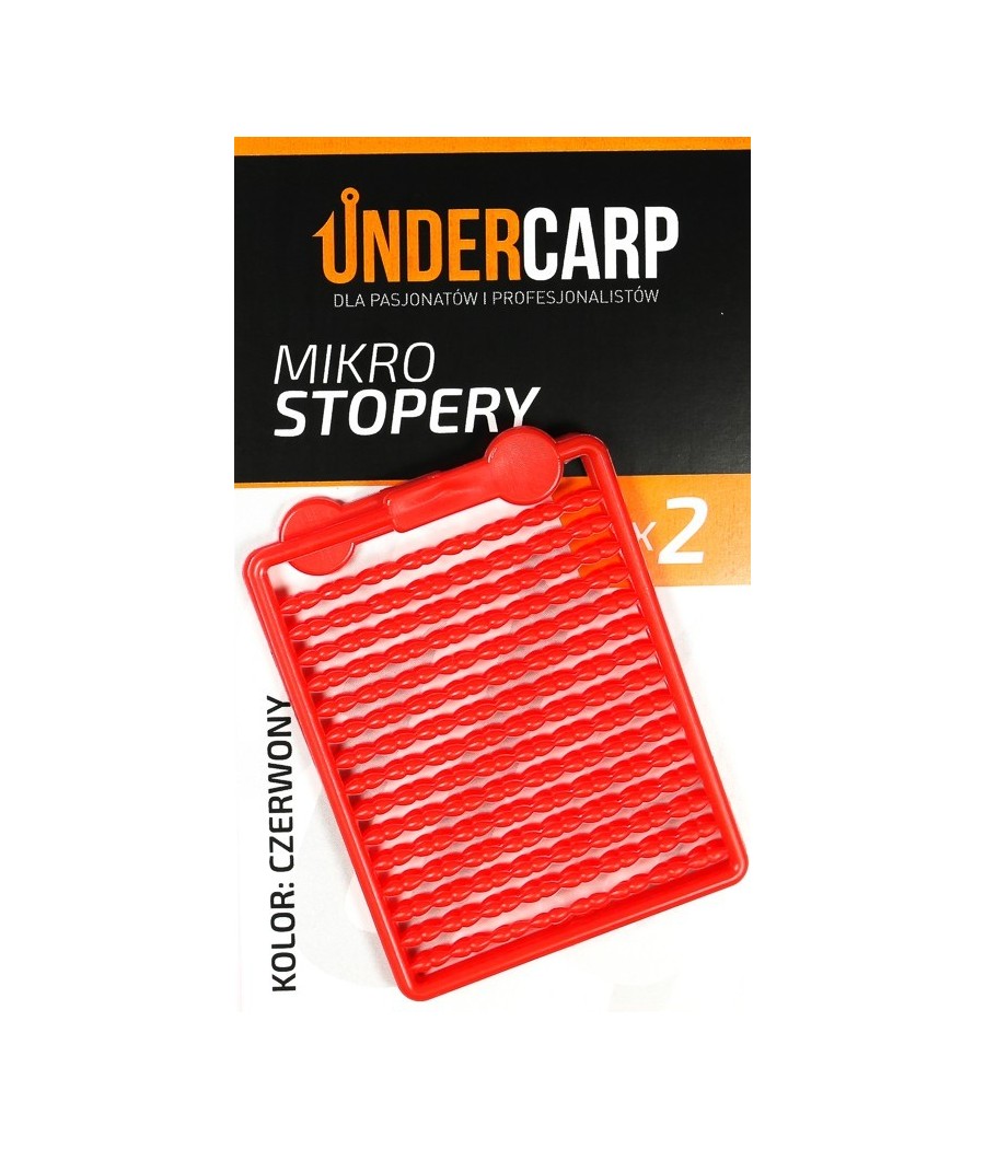 Undercarp mikro stopery – czerwone