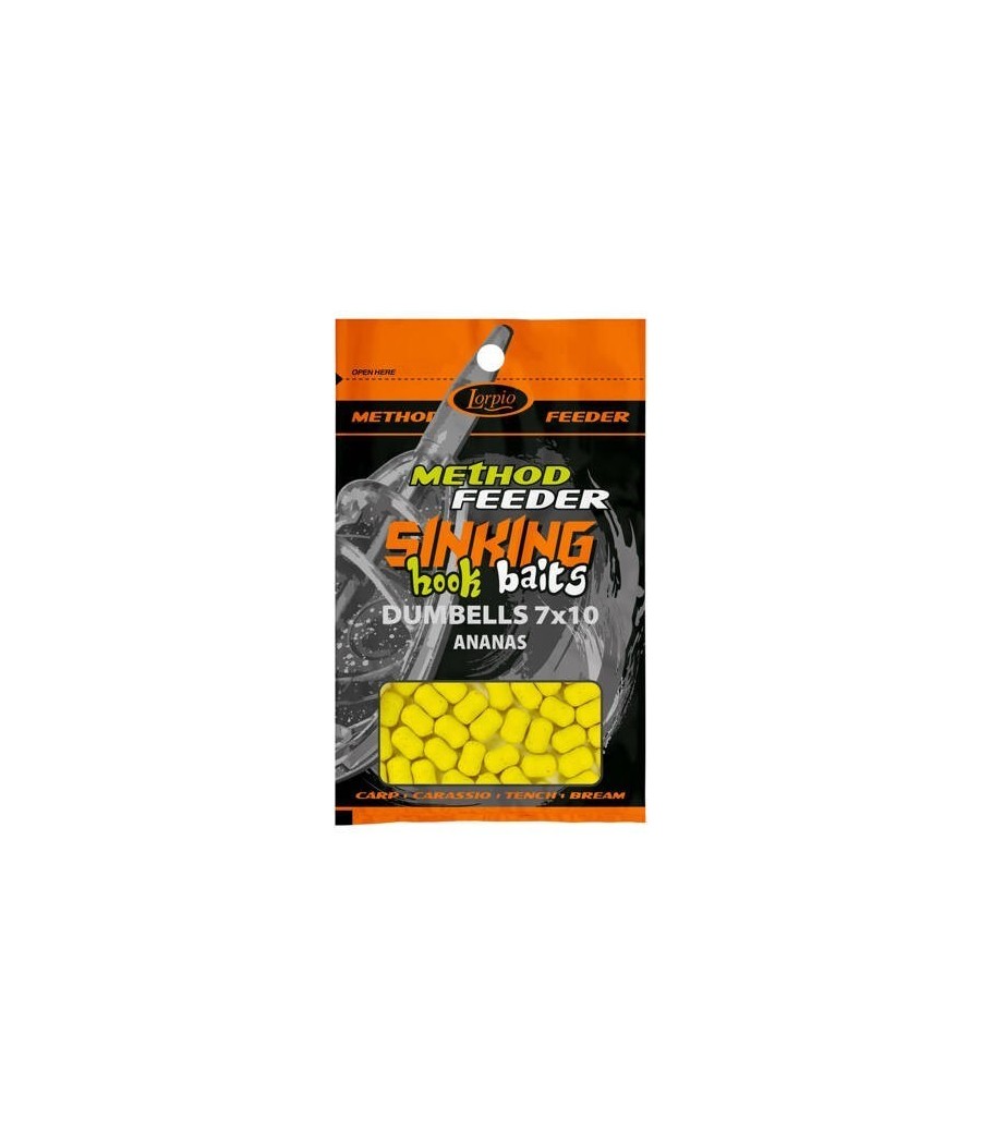 Lorpio Sinking Hook Baits Dumbells Ananas 8X10