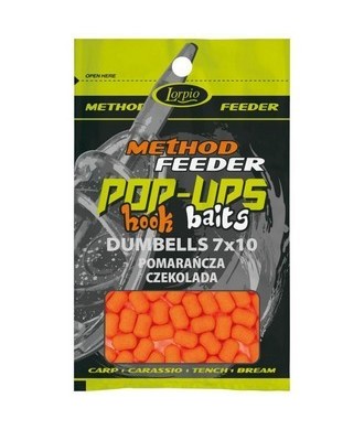 LORPIO Pop-Ups Hook Baits DUMBELLS 7x10 Pomarańcza Czekolada