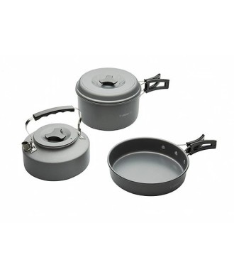 Trakker Armolife Complete Cookware Set - Zestaw trzyczęściowy z czajnikiem