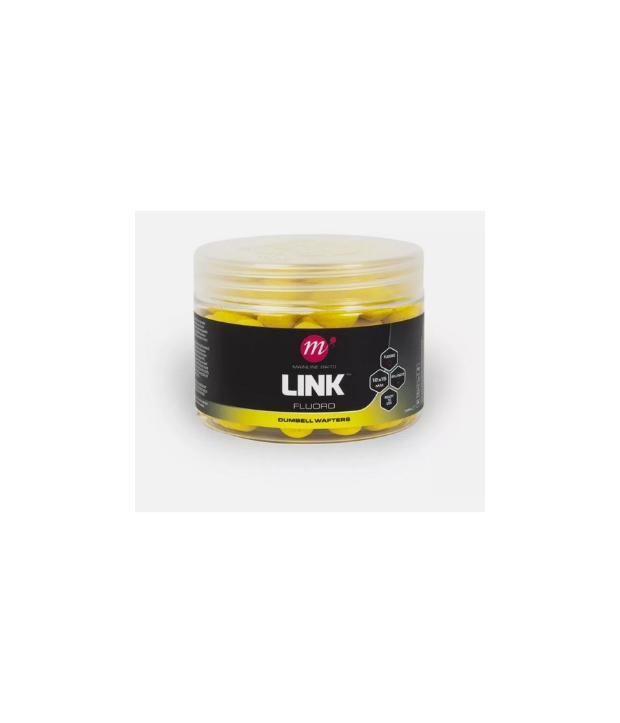 kaper sklep Mainline Fluoro Dumbell Wafters 12x15mm link Nowowść !! kolor żółty