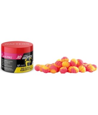 Matchpro 3D Worms WAFTERS Duo Sweetcorn 10mm 20g