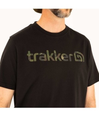 Trakker CR Logo T-Shirt Black Camo koszulka roz. M