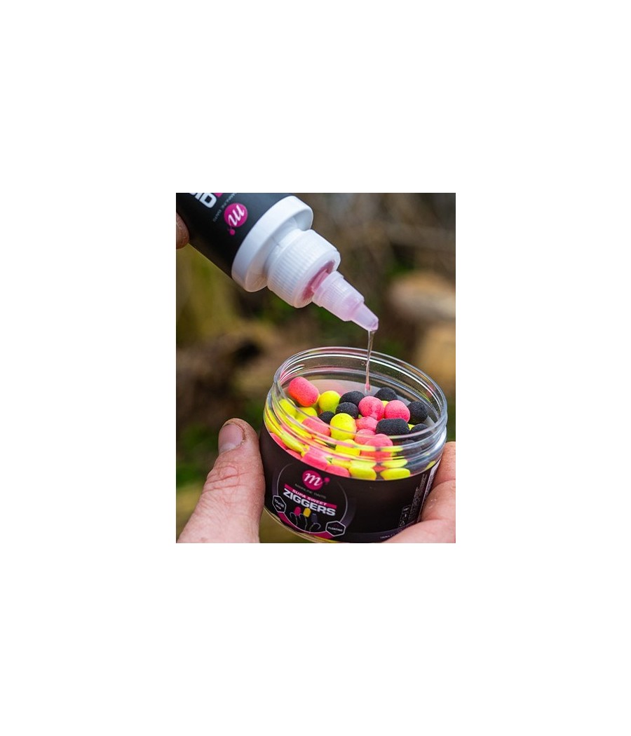 kaper sklep Mainline Supa Sweet Ziggers - Pink Yellow Black 10x12mm 150ml Fluo przynęta