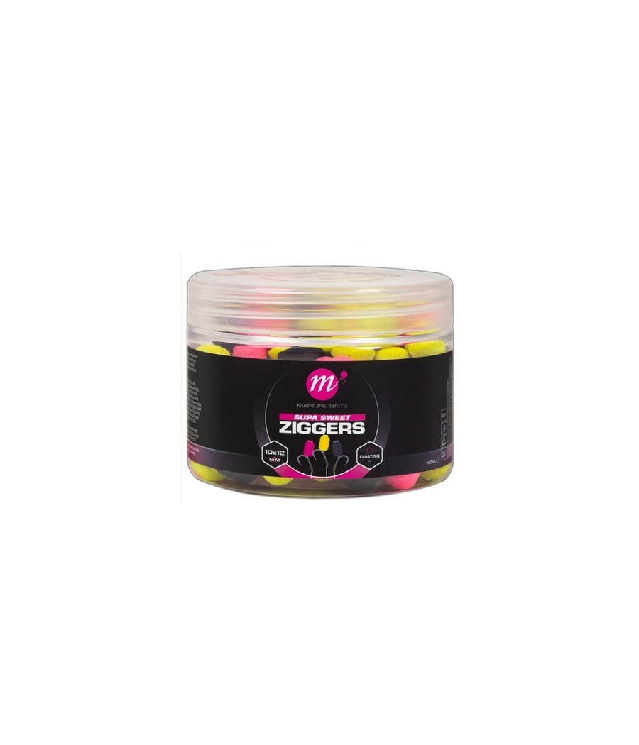 kaper sklep Mainline Supa Sweet Ziggers - Pink Yellow Black 10x12mm 150ml Fluo przynęta