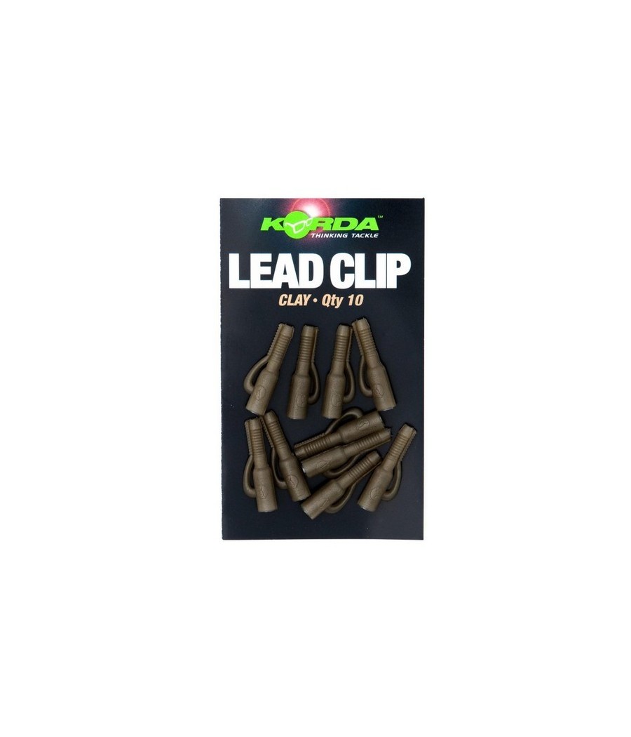 kaper sklep KORDA Lead Clip Clay Bezpieczny klips do ciężarka 10szt