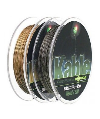 Korda leadcore Kable Tight Weave 50lb 25m Kamo