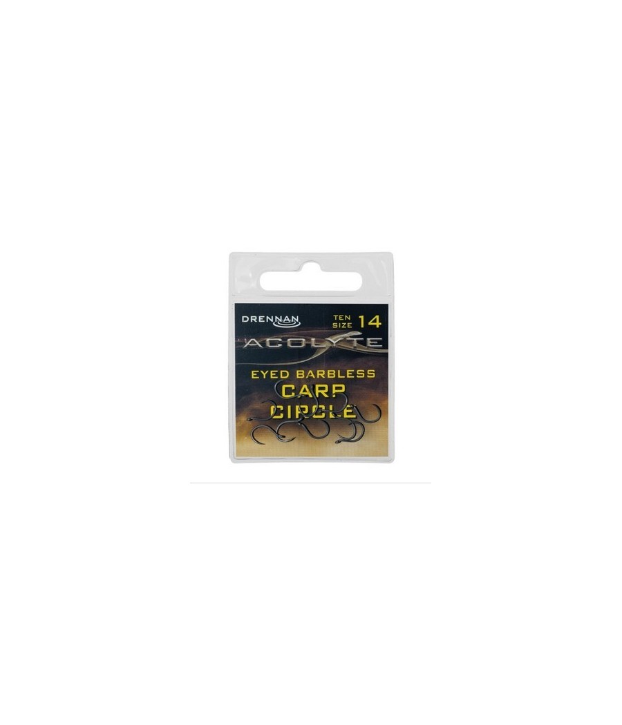 kaper sklep Drennan haczyki Acolyte Carp Circle nr.10 barbless oczko 10szt PTFE