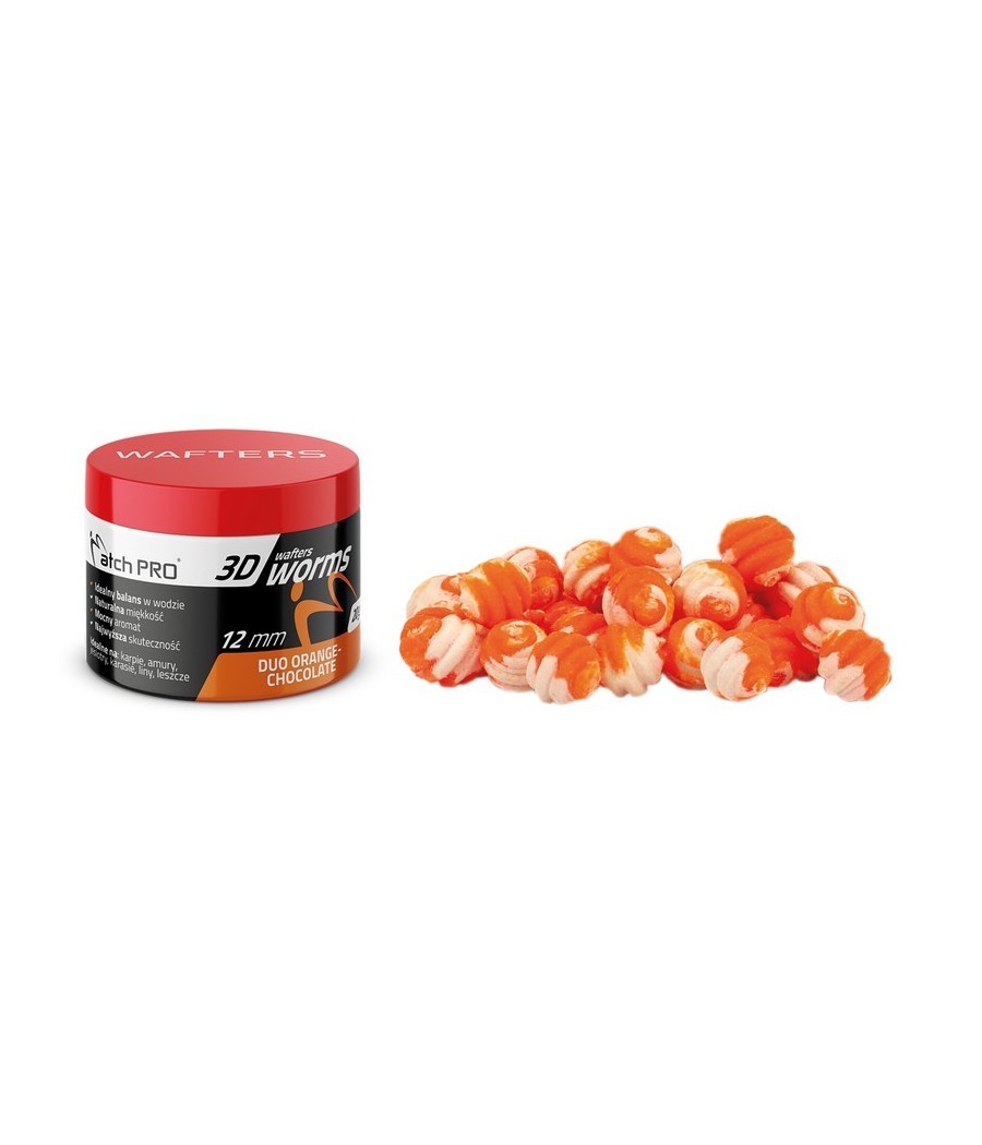 MatchPro 3D WORMS WAFTERS DUO Orange Chocolate 12mm 20g