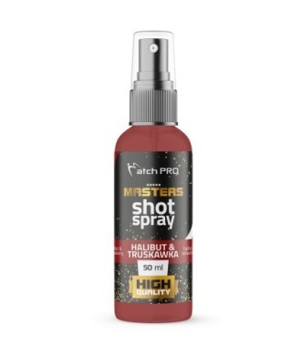 Matchpro Masters SHOT Spray Halibut & Truskawka 50ml NOWOŚĆ