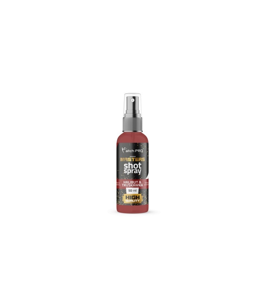 Matchpro Masters SHOT Spray Halibut & Truskawka 50ml NOWOŚĆ