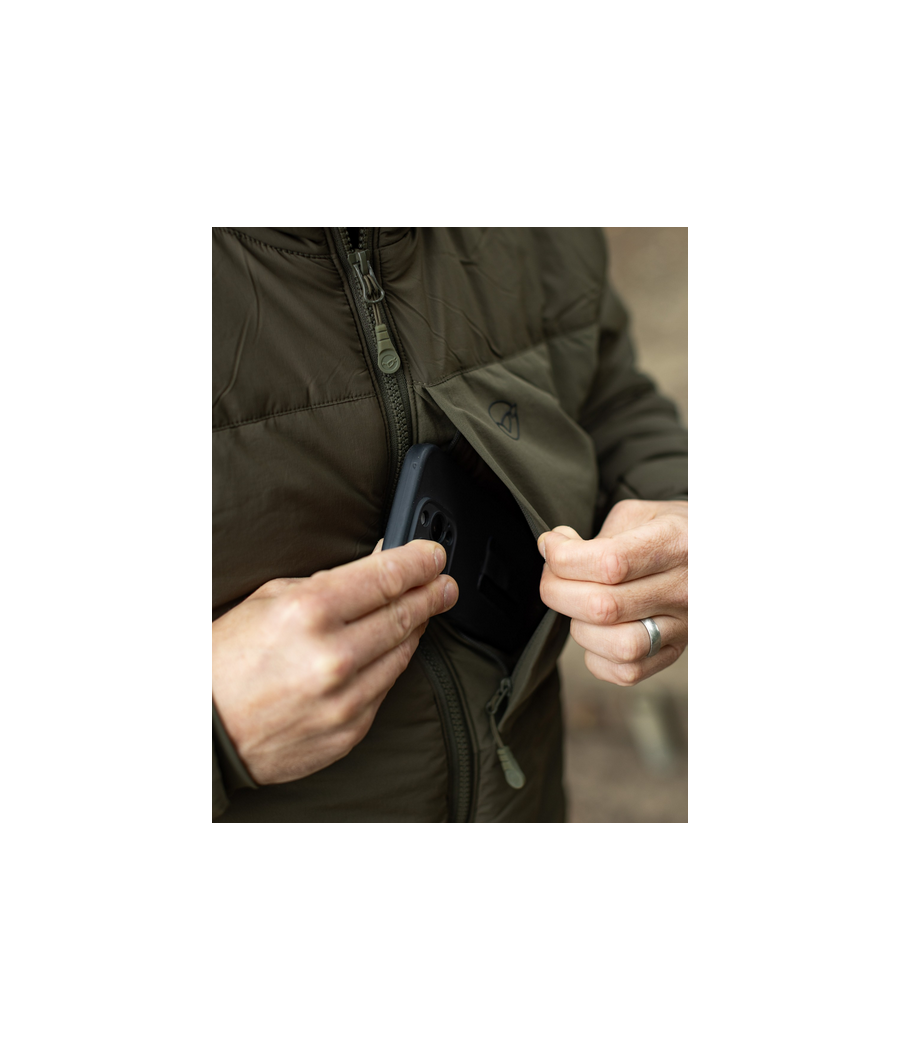 Korda Insulated Hooded Jacket Dark Olive ciepła Kurtka kaptur ultralekka roz.M