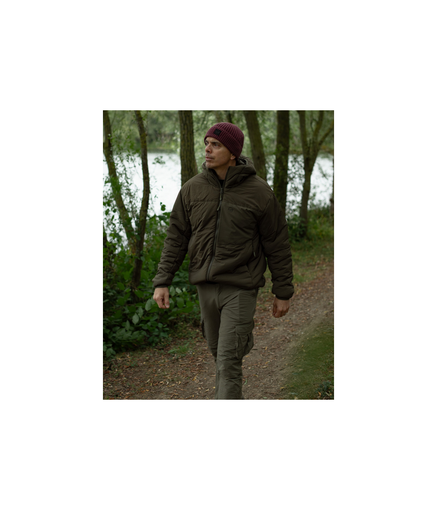 Korda Insulated Hooded Jacket Dark Olive ciepła Kurtka kaptur ultralekka roz.M
