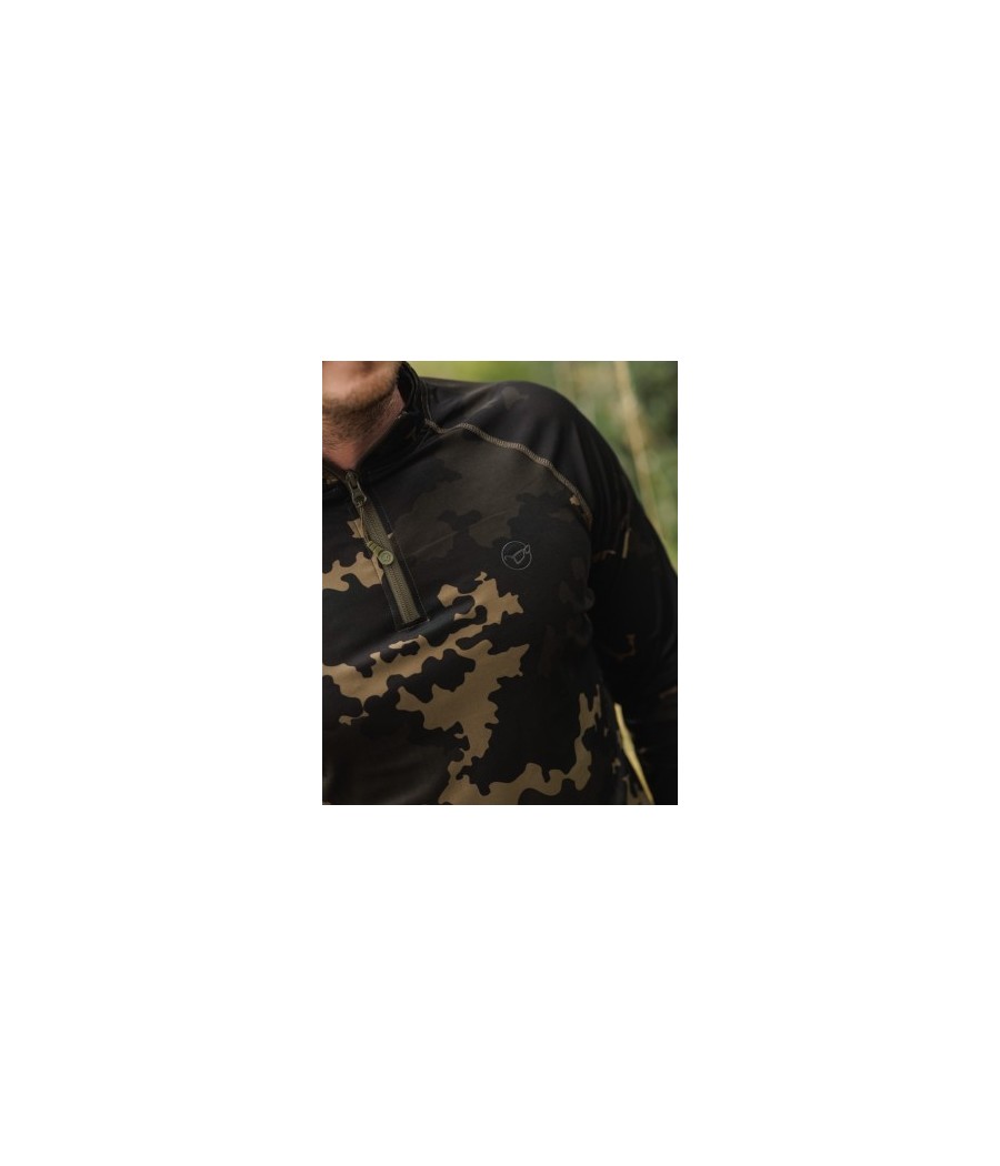 Korda - Kool UPF Zip Jersey | Dark Kamo 2XL