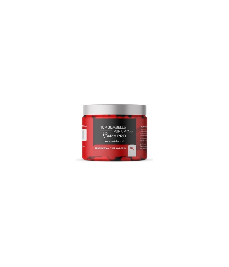 MatchPRO TOP DUMBELLS POP UP Truskawka 7mm 20g