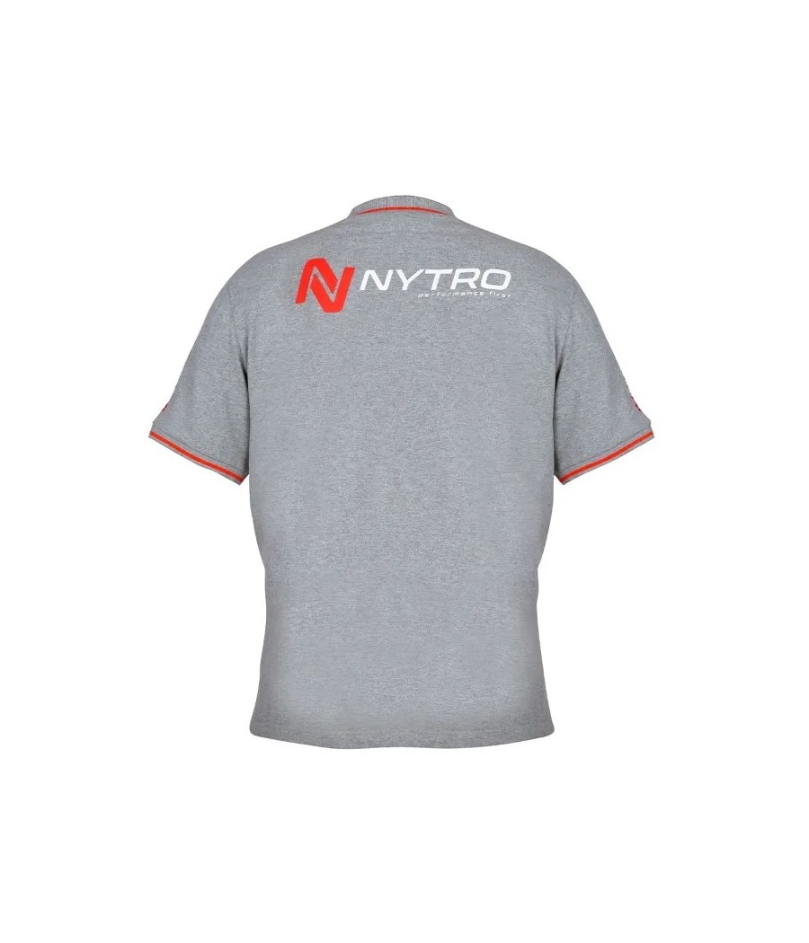 Nytro Polo Shirt  r.2XL Light Marl Grey Polo Shirt koszulka wędkarska polo