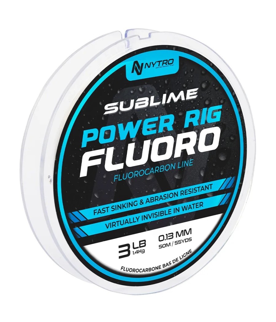 Nytro Sublime Power Rig Fluoro 50m 0.23mm 8.4lb 3.8kg fluorocarbon