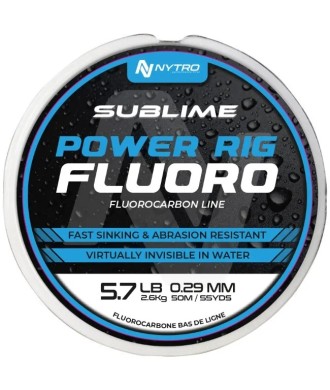 Nytro Sublime Power Rig Fluoro 50m 0.23mm 8.4lb 3.8kg fluorocarbon