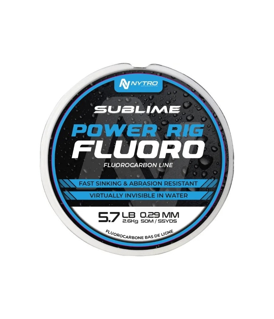 Nytro Sublime Power Rig Fluoro 50m 0.23mm 8.4lb 3.8kg fluorocarbon