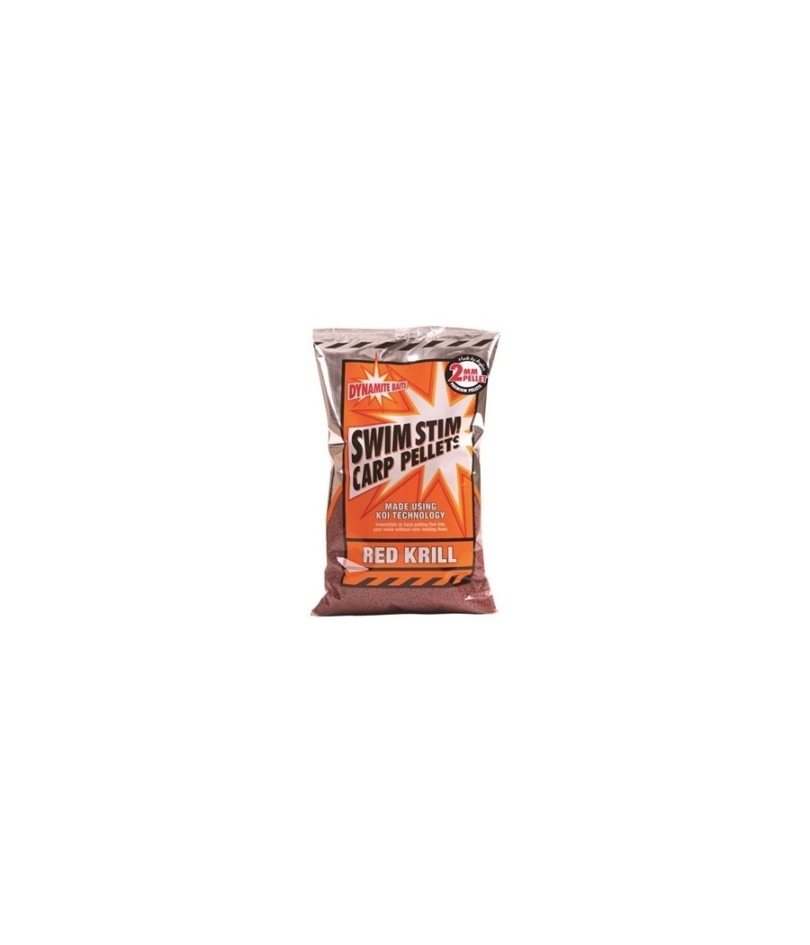 kaper sklep Dynamite Red Krill Swim Stim Carp Pellets 2mm 900g