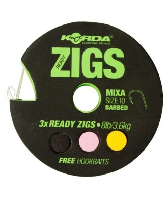 Korda Ready Zigs 12' (366cm) size 10 przypon