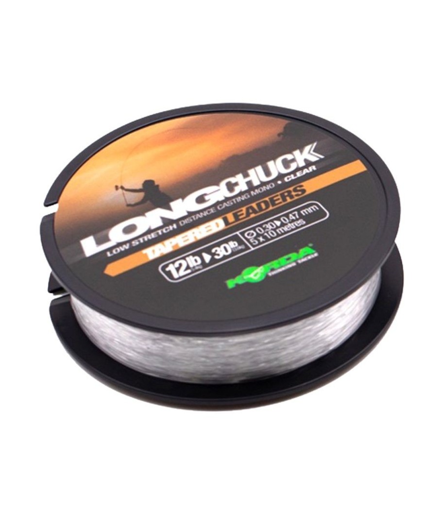 Korda LongChuck Tapered Leaders 10-30lb/0.27-0.47mm