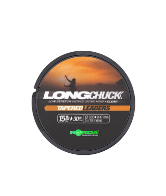 Korda LongChuck Tapered Leaders 15-30lb/0.33-0.47mm