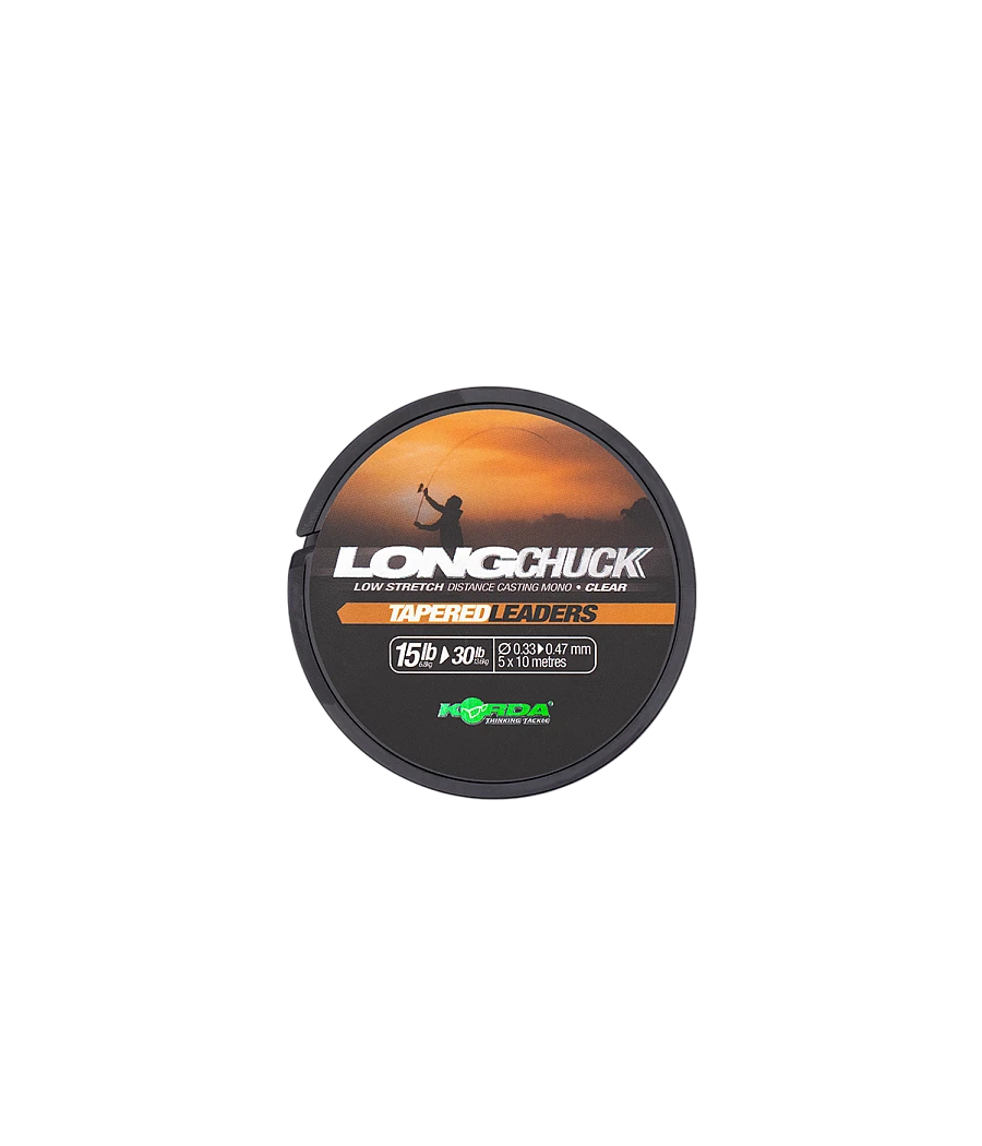 Korda LongChuck Tapered Leaders 15-30lb/0.33-0.47mm