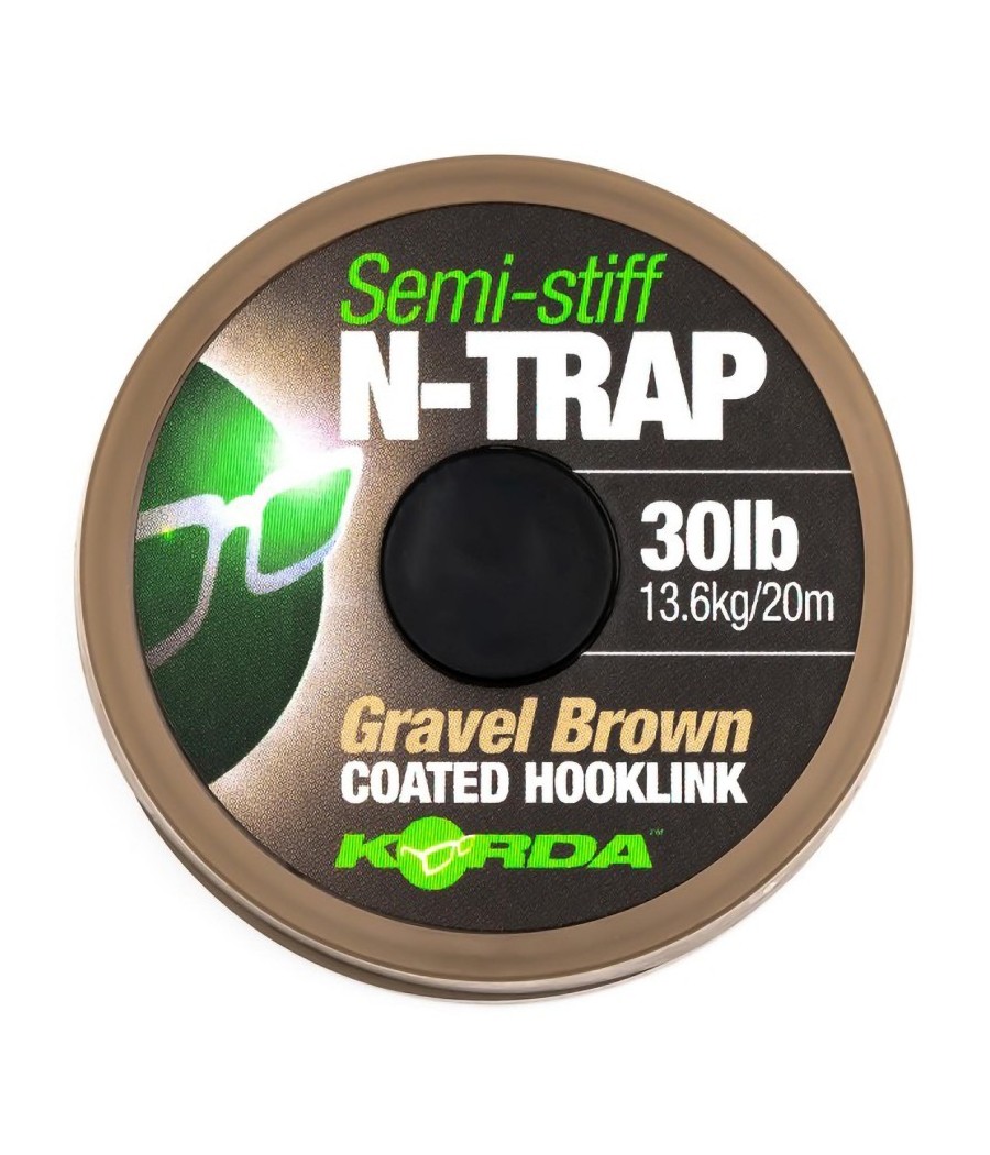 Korda Semi-Stiff N-Trap Gravel Brown 30lb 20m