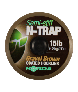 Korda Semi-Stiff N-Trap Gravel Brown 15lb 20m