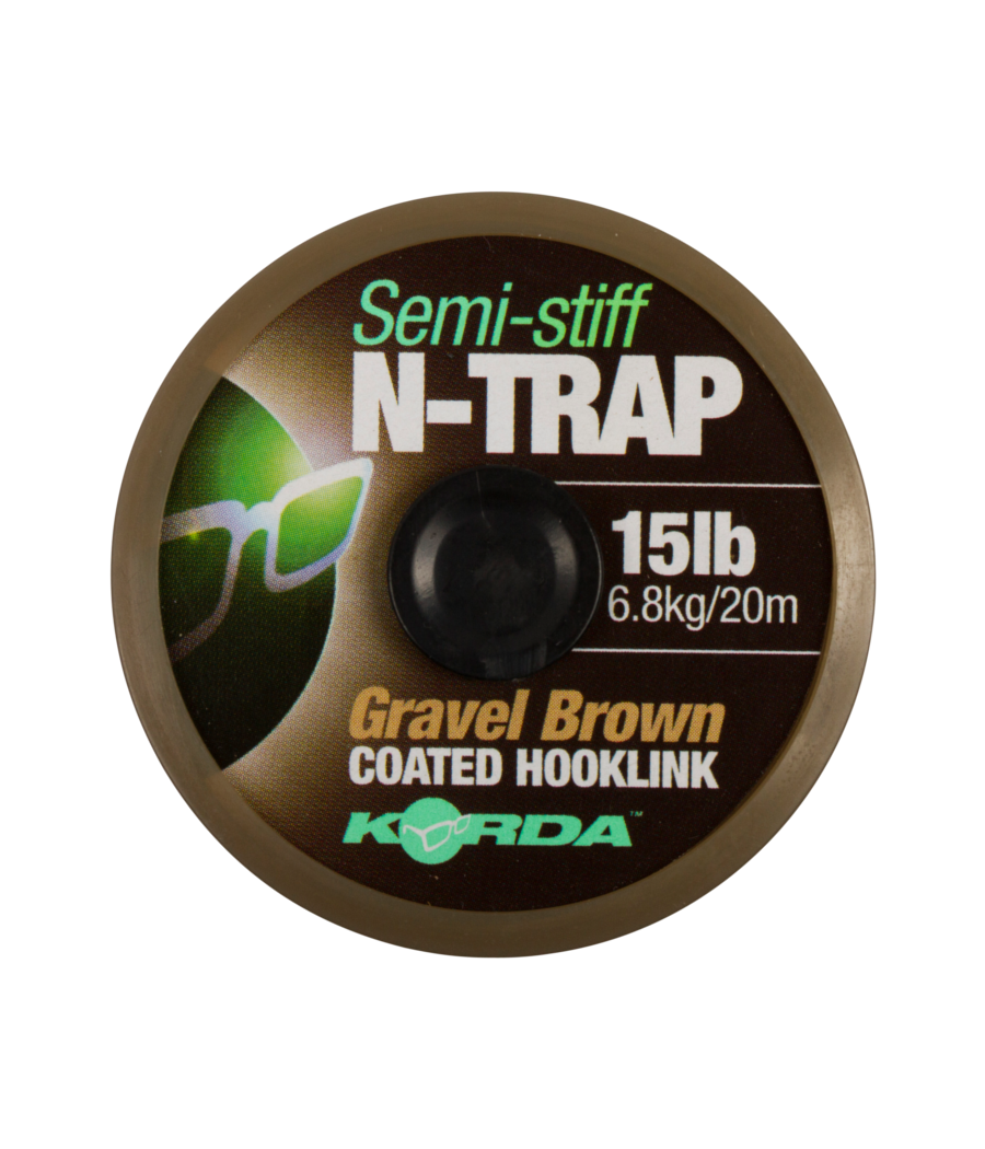 Korda Semi-Stiff N-Trap Gravel Brown 15lb 20m