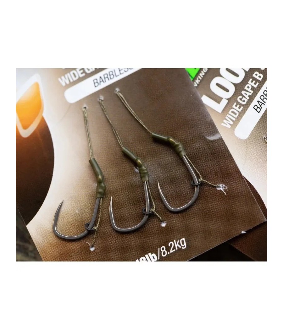 Korda Loop Rigs Size 6B DF Wide Gape 18lb