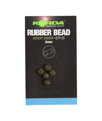 Korda Koraliki Rubber Bead 5mm Weedy Green