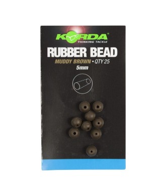 Korda Koraliki Rubber Bead 5mm Muddy Brown