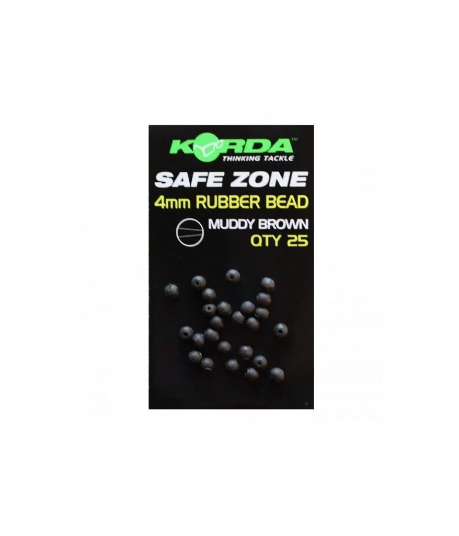 Korda Koraliki Rubber Bead 4mm Muddy Brown