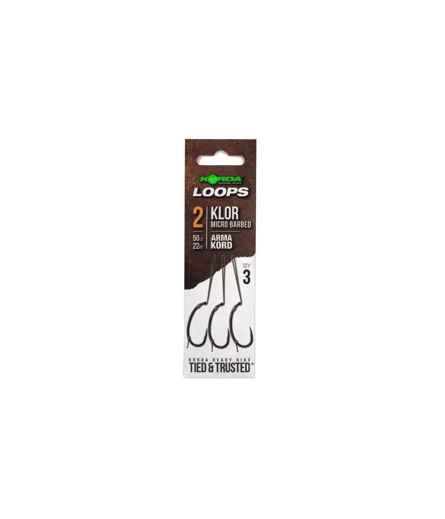 Korda Loops Klor 2 Micro Barbed 50lb 22kg