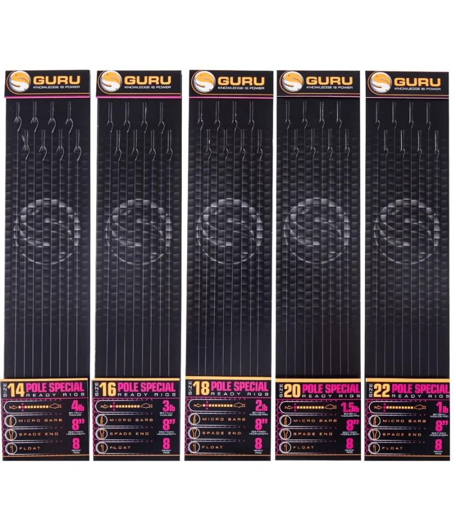 Guru Przypony Pole Special Rigs 8 inch Size 18 (0.10mm)