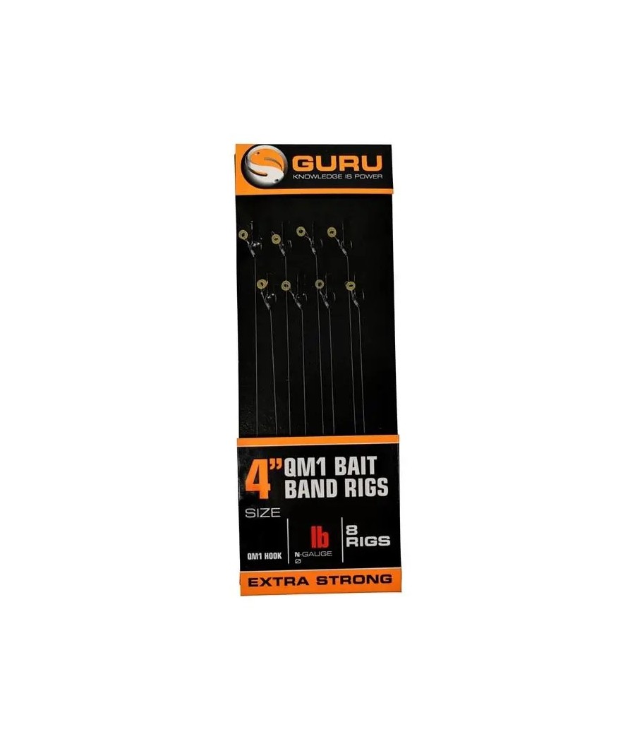Guru Przypony QM1 Bait Band Rigs 10cm 0.17mm - 16