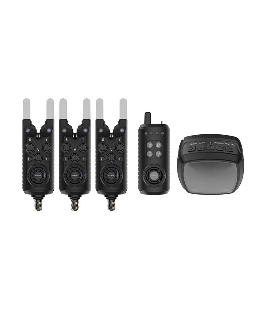 SONIK Gizmo2 Alarm Set Sygnalizatory z centralką 3+1+BIVVY LAMP SONIK Gizmo2 Alarm Set Sygnalizatory z centralką 3+1+BIVVY LAMP